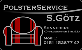 Dienstleistungen Polsterservice Sonneberg Thüringen